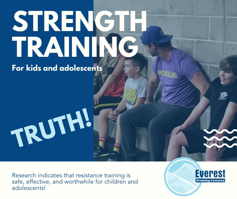 EverestTrains's tweet photo. There are a lot of misconceptions about strength and fitness training for kids and adolescents, mainly that it can be harmful. True or False? Take a look to find out more.
⬇️⬇️⬇️⬇️⬇️ https://t.co/3RwlmFKEJW