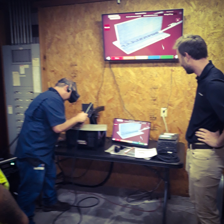 SMW435's tweet photo. The North Florida Sheet Metal Apprenticeship has a virtual welding machine. The tool allows teachers to train students more quickly and reduce welding costs. #welding #apprenticeship #sheetmetalapprentice https://t.co/5gaAIKS6fP
