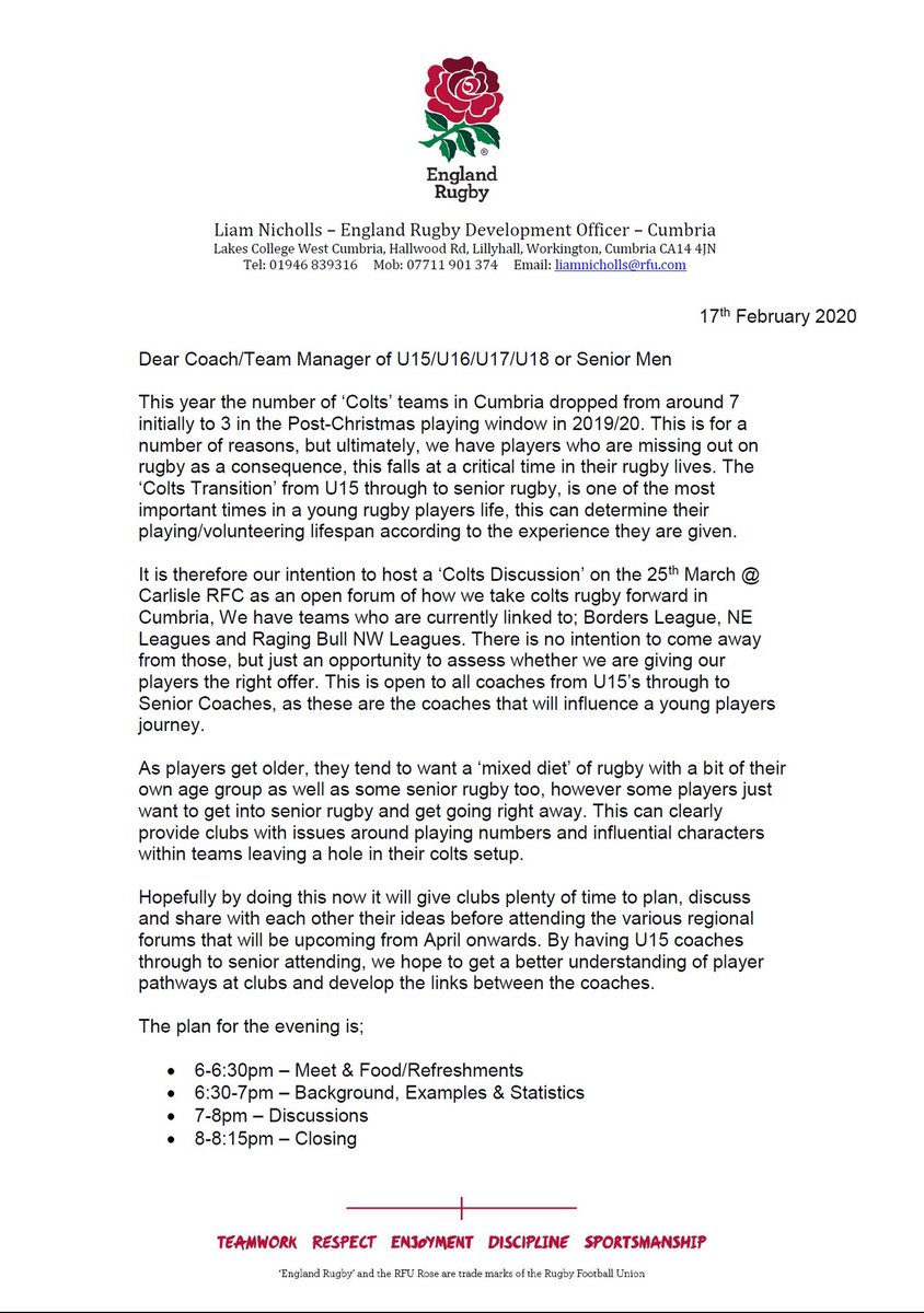 Cumbria Rugby Union Official tweet media