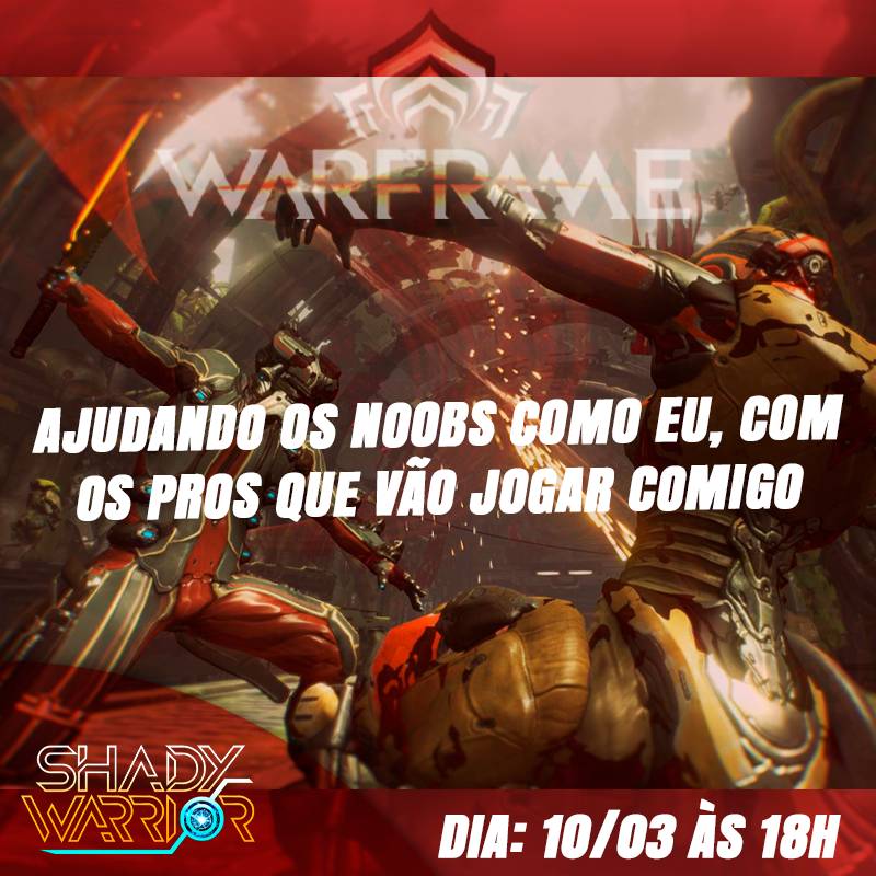shadywarrior's tweet photo. Vamos noobar juntos! Os prós que nos salvem! Vem cmg e com a galera! Participação da amada melchan, designer do canal 👍❤️

Obs.: Feliz dia das mulheres atrasado... Mas ontem eu tava sem tempo pra postar alguma coisa... 🙈

#gameplay #warframe #jogo #live https://t.co/izQPnRLjRY