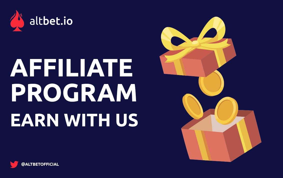Did you know that you can earn up to 87,5% from our house edge by inviting your friends?

Register your account and start earning via referrals!
altbet.io/affiliate/

#affiliate #affiliates #Crypto #Bitcoin #DASH $abet #abet #casinoonline #friends