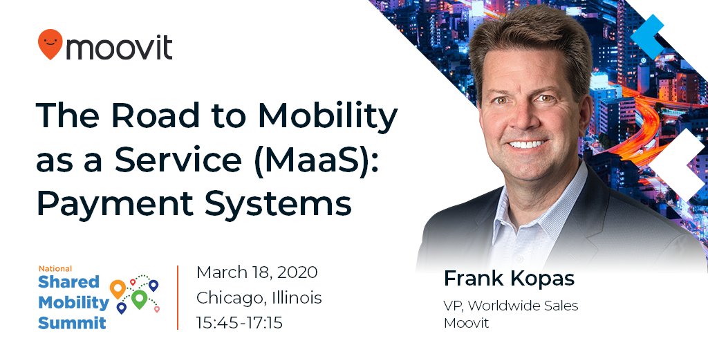 moovit's tweet photo. What does the road to #MaaS entail? 🚏🚌

@FrankKopas has the answer. Join him at #SUMC2020 in Chicago next week to find out! 

Make sure to stop by booth 13 to say 👋 to the rest of the team! https://t.co/TvDUbFsRiT