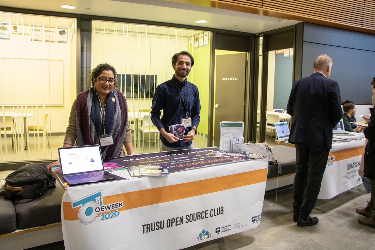 Last week our team participated in <a href="/TRUSU15/">TRUSU</a>'s Open Education Week, supporting open education and open source tools. Also, showcasing #myTRU's first #opensource hackathon, which will provide a platform to hundreds of bright minds to showcase their skills at the province level.