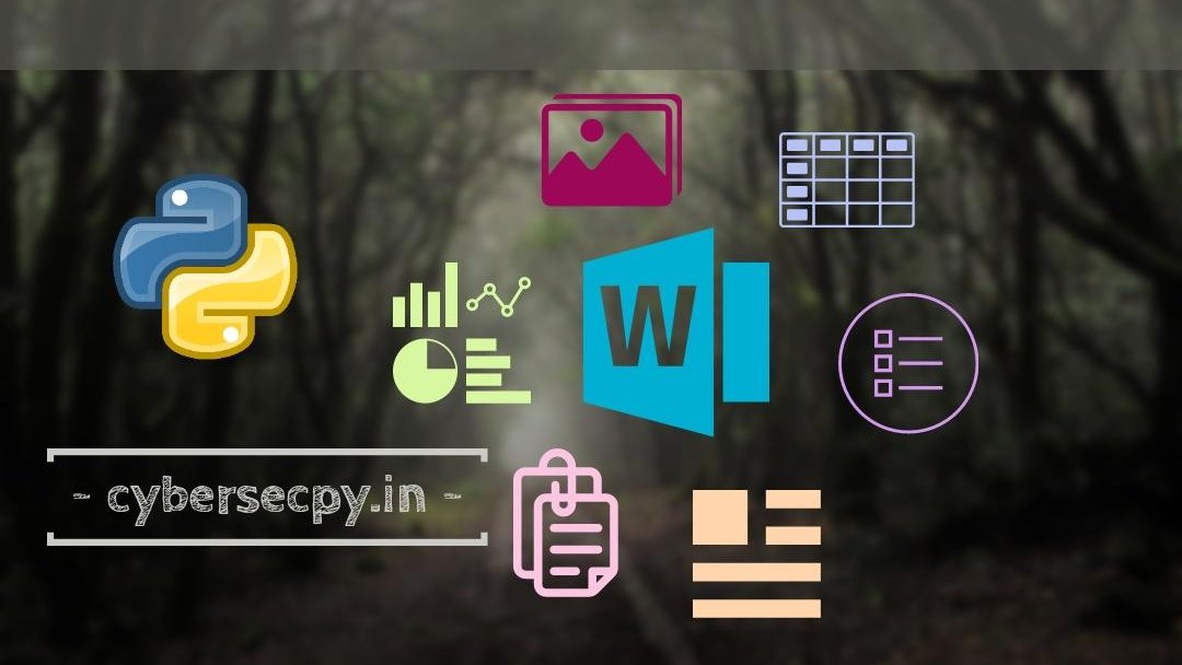 cybersecpy's tweet image. Learn how to Interact with Microsoft Office Services using Python.
1. Create Heading and Paragraphs
2. Attach Images of different types (jpg, png, gif etc..)
3. Create Tables with Multiple styles
#Python3 #cybersecurity #Malware #infosec #Microsoft #Office365