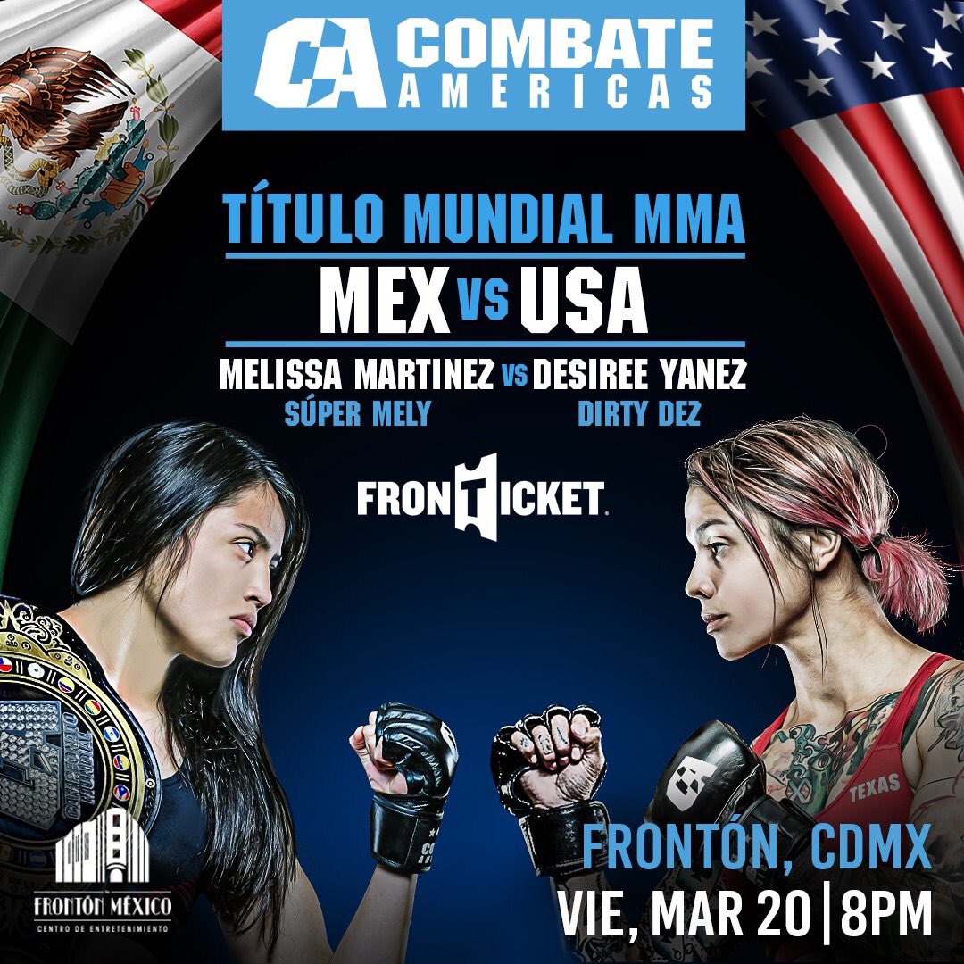 frontonmexicoce's tweet photo. 🤼 En @combateamericas se disputará el título mundial MMA. 👊���
Tus boletos te esperan en #fronticket🎫 https://t.co/HuTHkOBk5J
#CombateMexico https://t.co/5IVW5z8SPs