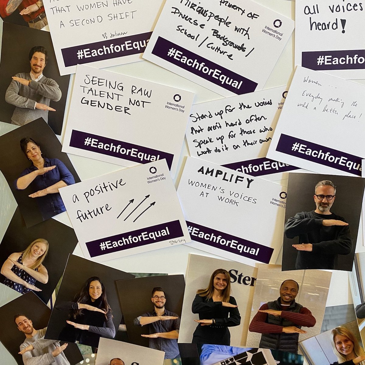 Interbrand's tweet photo. To celebrate #IWD2020 Interbrand NY wanted to make suggestions for how we, they and the world can help create a gender equal world. Our team spoke up about how we can actively choose to challenge stereotypes, fight bias & celebrate women's achievements.
#EachforEqual #LIFEatIB https://t.co/2Yu94Xr4Je