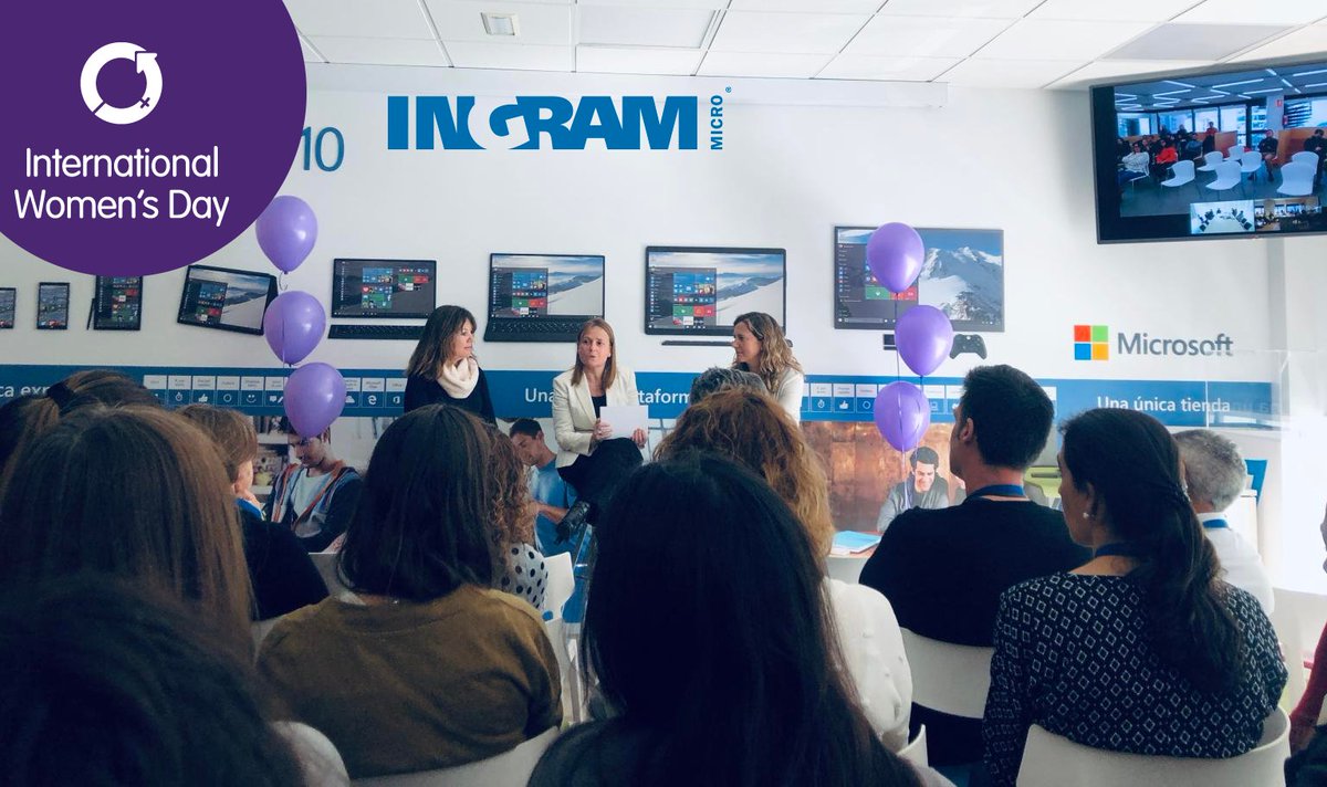 IngramMicroES's tweet photo. #IWD2020 Celebrando juntos que tod@s somos iguales, por el Día Internacional de la Mujer, Carolina Caso ha compartido con nosotros su experiencia y motivarnos a todos a perseguir nuestros sueños. 

¡Gracias Carolina y a todas por asistir! 💜

#EachForEquals | #IngramMicroES https://t.co/1nXYjWXHux
