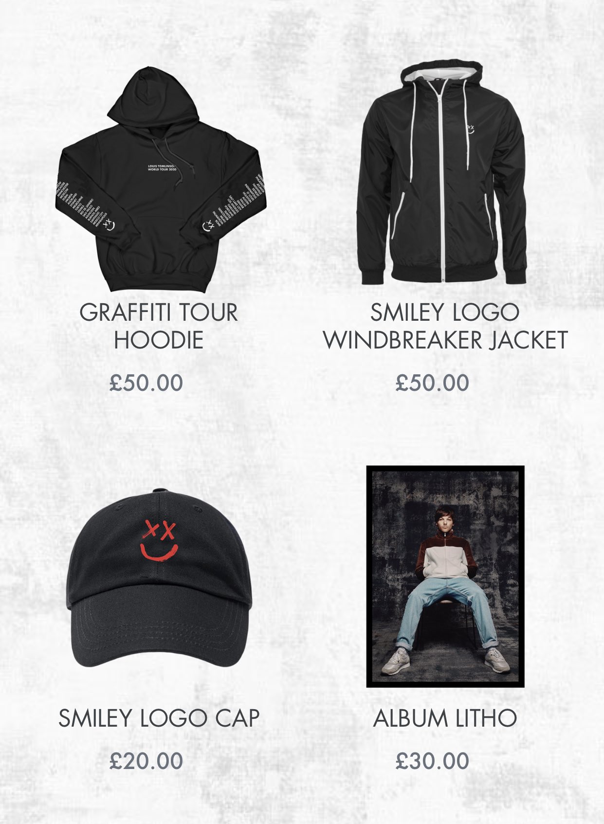 Team Louis News on X: NEW Louis Tomlinson merch! Check everything in the  link below:   / X