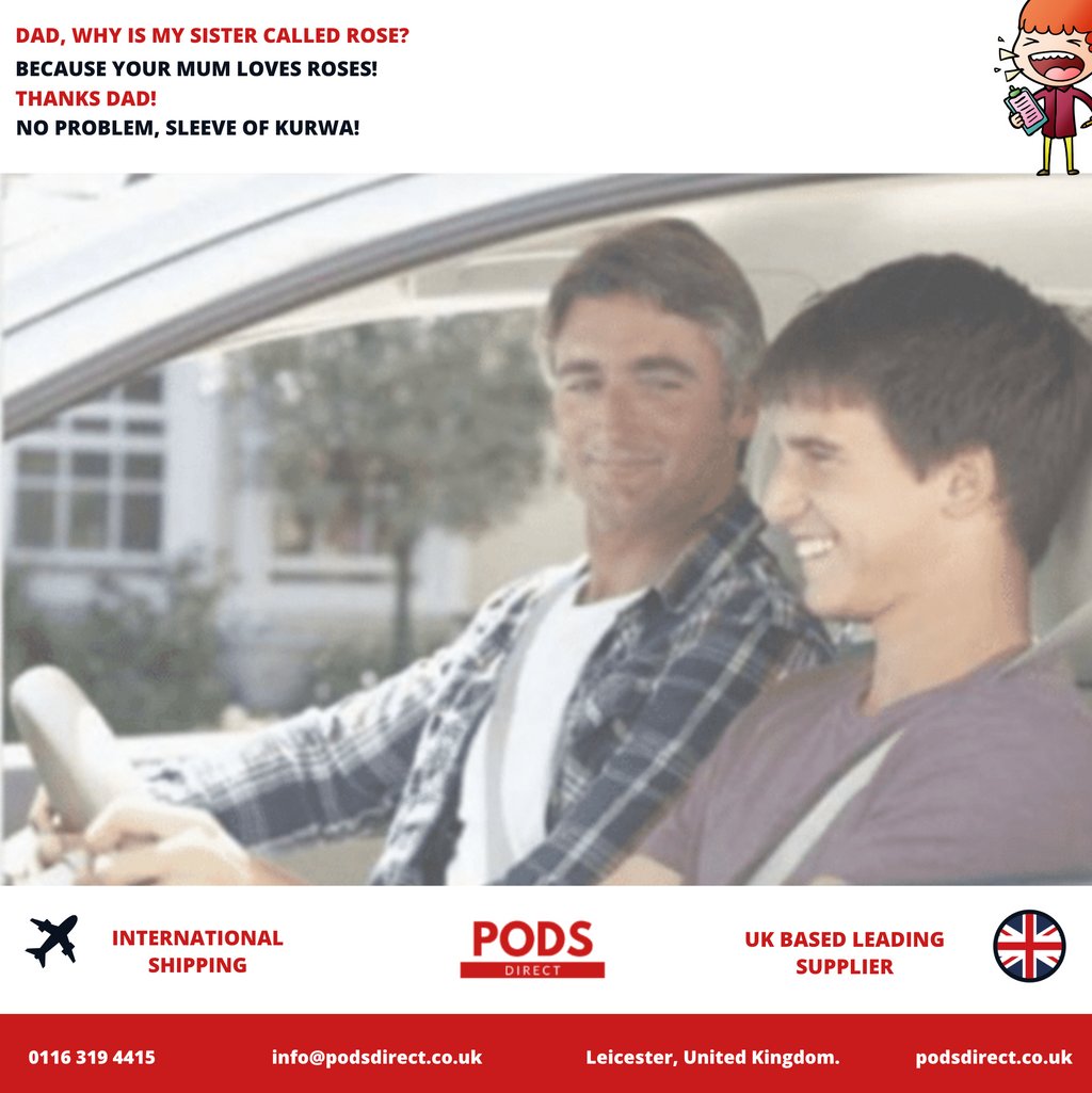 PodsDirect's tweet image. 😂😂😂😂😂😂
-----------------------
🤔Are you in love with the Kurwa range? 
-----------------------
📲podsdirect.co.uk 
-----------------------
🏷️#snus #odens #siberia #lyft #kurwa #alfa