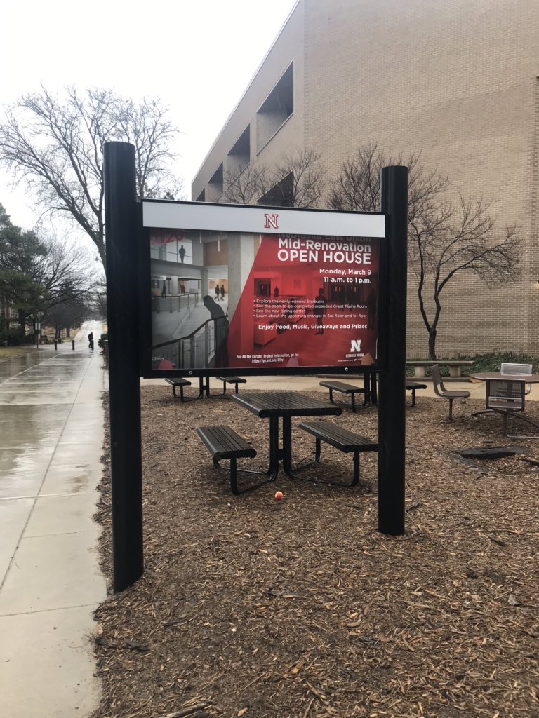 NebraskaUnions's tweet photo. It’s happening from 11-1pm. Stop by, grab some free swag, tour the building and many more. @unlstudentlife @UNLincoln https://t.co/YyGKsGhECG