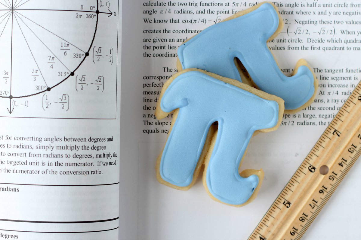 Pi Day is this Saturday, March 14th! Pie isn't the only way to celebrate-- try these pi shaped cookies. Use a pi cookie cutter OR a simple rectangle cookie cutter and a homemade stencil. #PiDay abakershouse.com/pi-cookies-for…