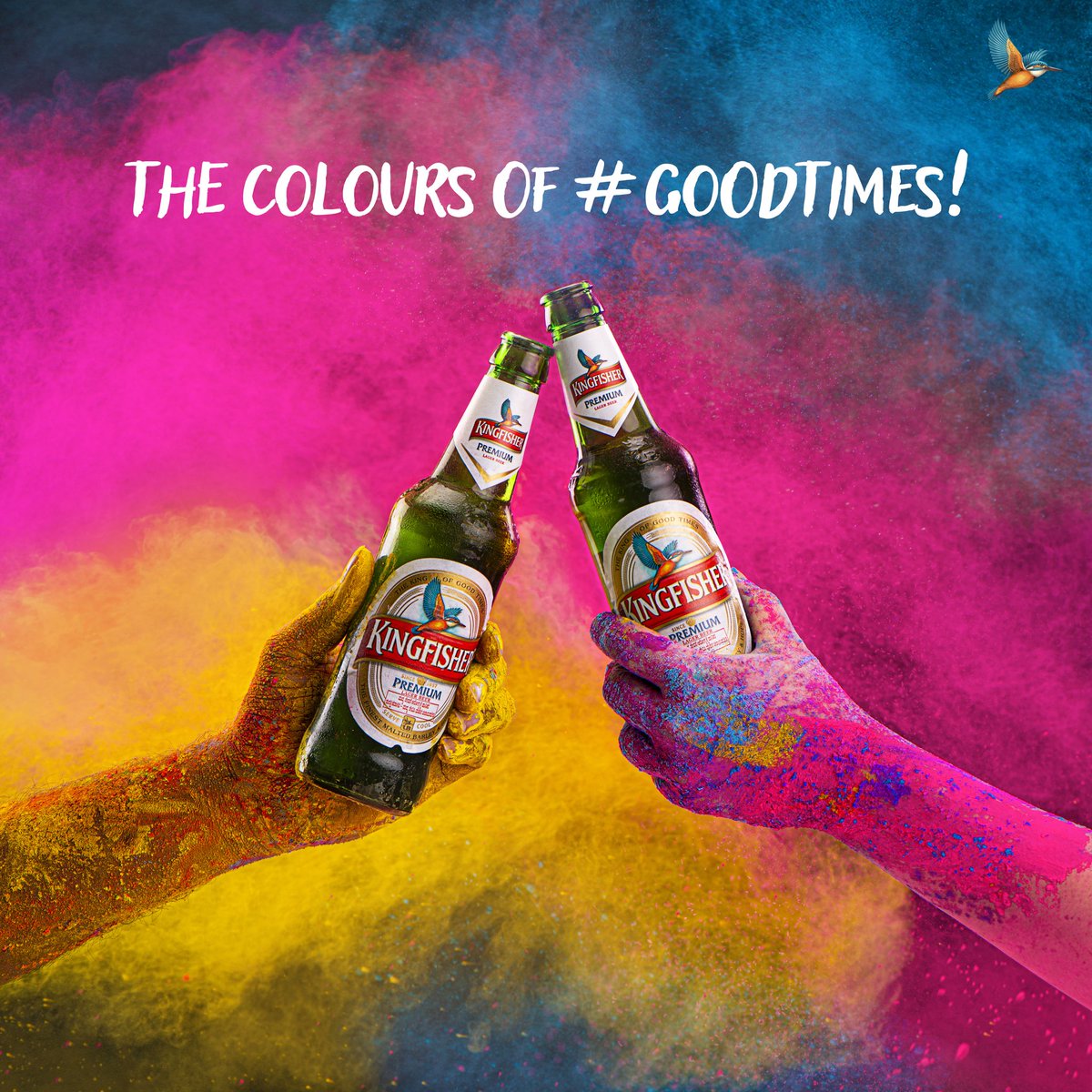 Cheers to a colorful Holi with the King of #GoodTimes