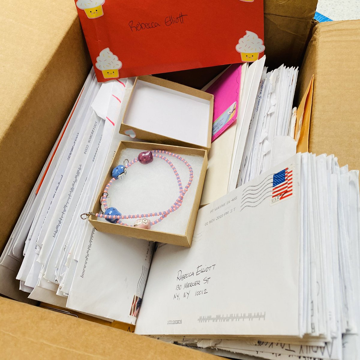 BecElliott's tweet image. Wow!!!! New mail just in including a crazy cute owl necklace! Thank you so much #owldiaries people, I’m so lucky to have such OWLMAZING readers. 💕 🦉 📚 ✉️ 
 #ilovemyjob #scholasticbranches