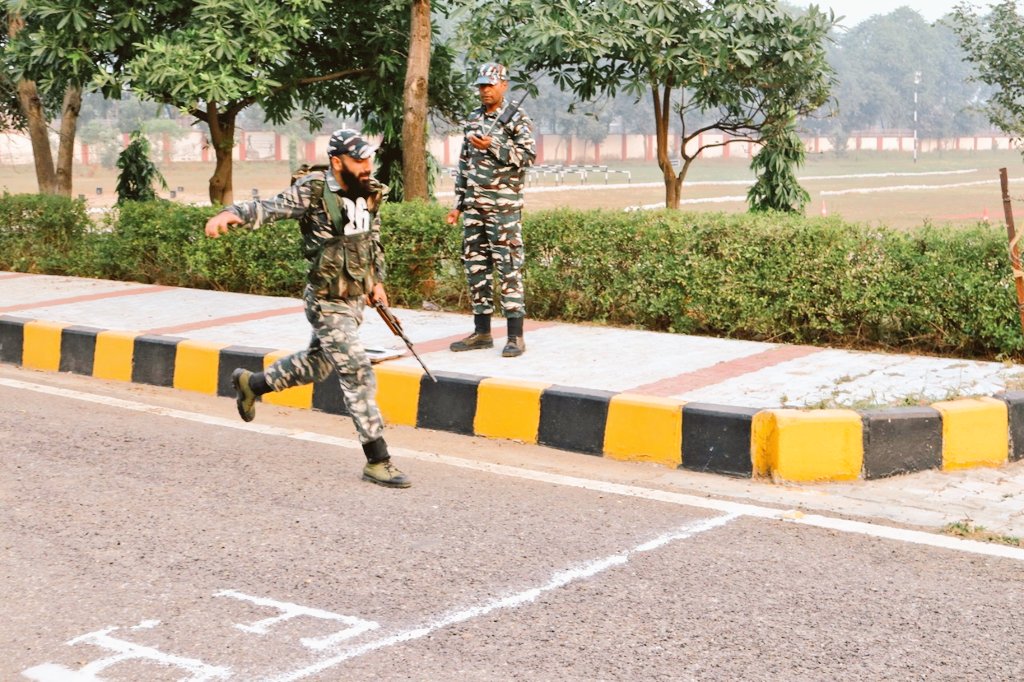crpfacademyggm1's tweet photo. 51st DAGOs - Fortnight of Competitions: Ironman Trophy comprising of Cycling (5 km), Running (5 km), BOAC &amp; Firing events, was held today. https://t.co/CvVTes2jQv