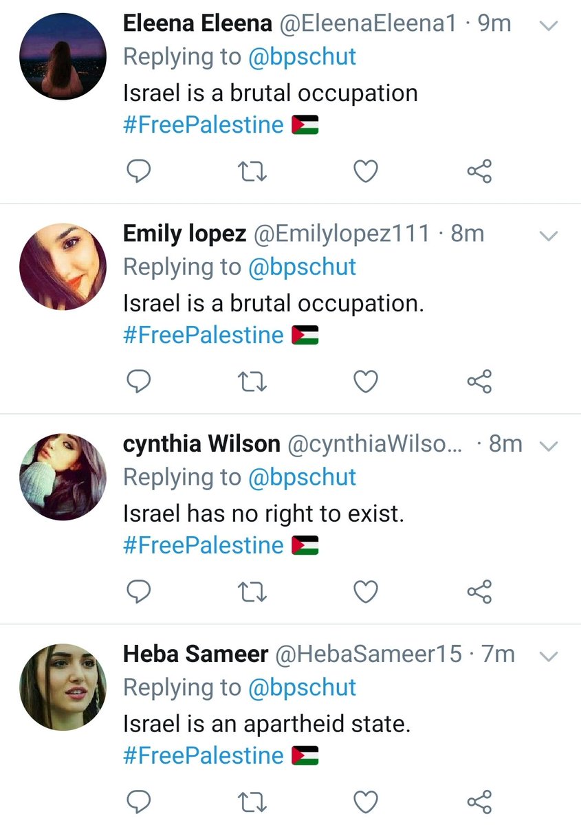 bpschut's tweet photo. LOL, de #nazibots met Palestinavlaggetjes en stockfoto's in het profiel gaan helemaal los. https://t.co/4AGC3WvNdK