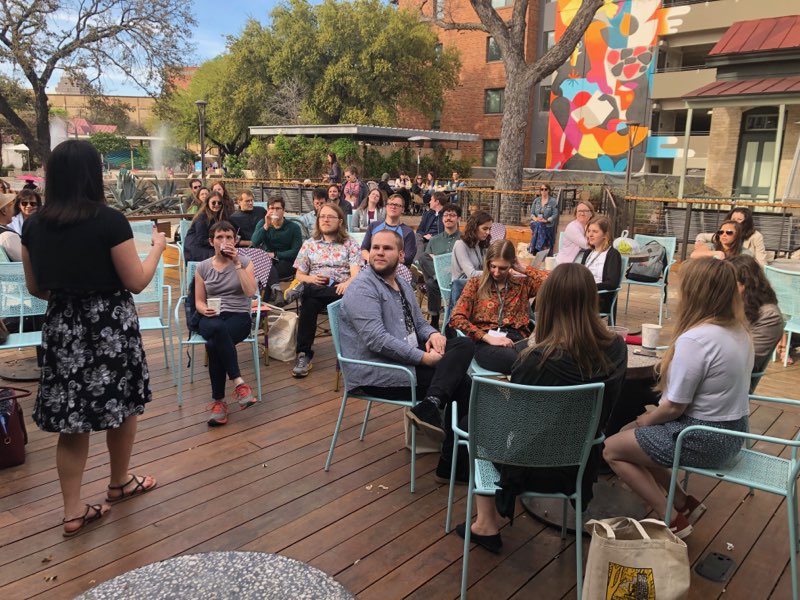 QuarterlyWest's tweet image. We're so thankful to all the people who came out to our #awp20 reading with @WH_Review We hope to see you again next year!