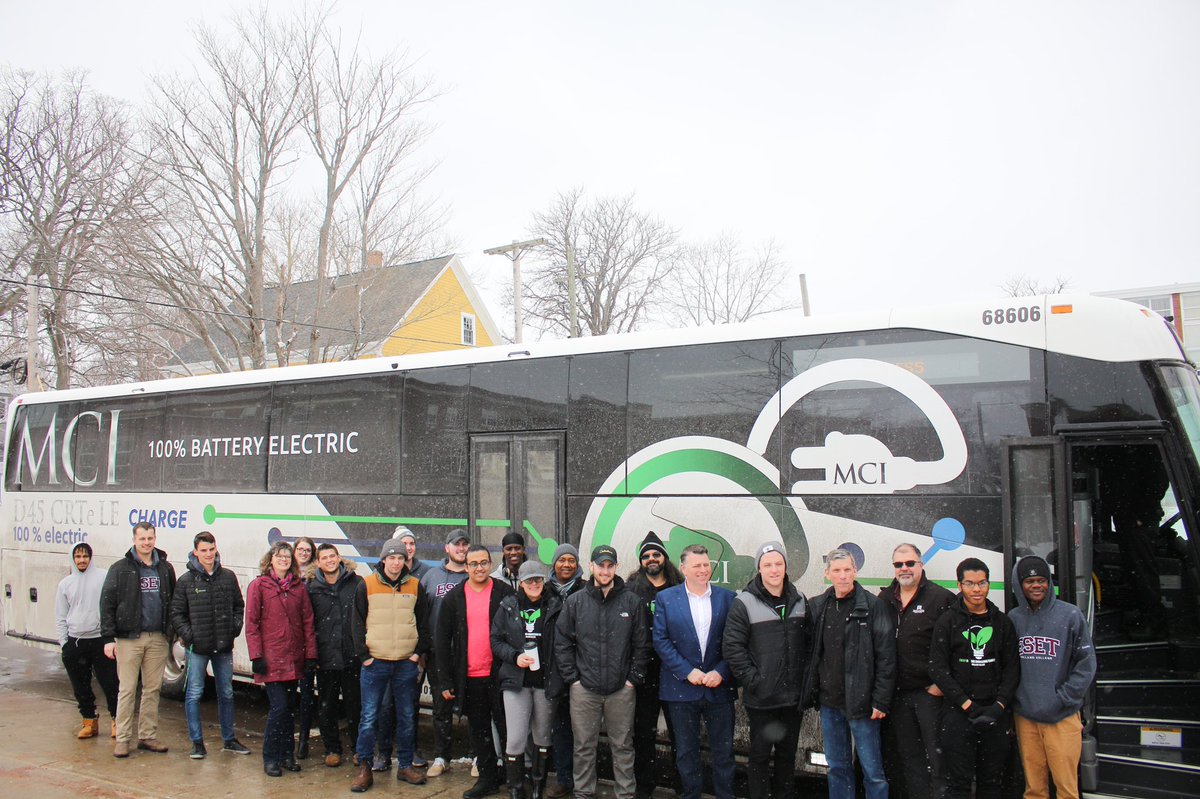 Holland College On Twitter Energy System Engineering Technology Students Premier Dennyking Toured A 100 Electric Powered Mcicoach Bus This Marks Canadian History As Coach Atlantic Martime Bus Will Be The First