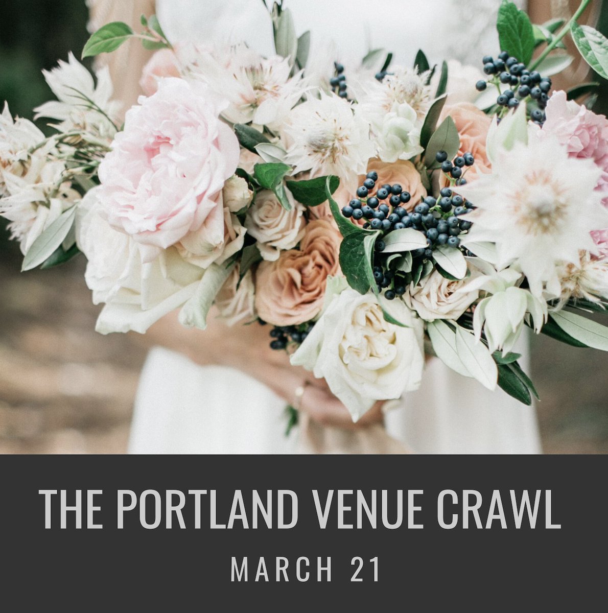 The Portland Venue Crawl is an amazing opportunity to find your venue, and/or your vendors. 💐💍 
 
The Foundry at Oswego Pointe is one of the stops on the March 21st Venue Crawl! Get your tickets at portlandvenuecrawl.com