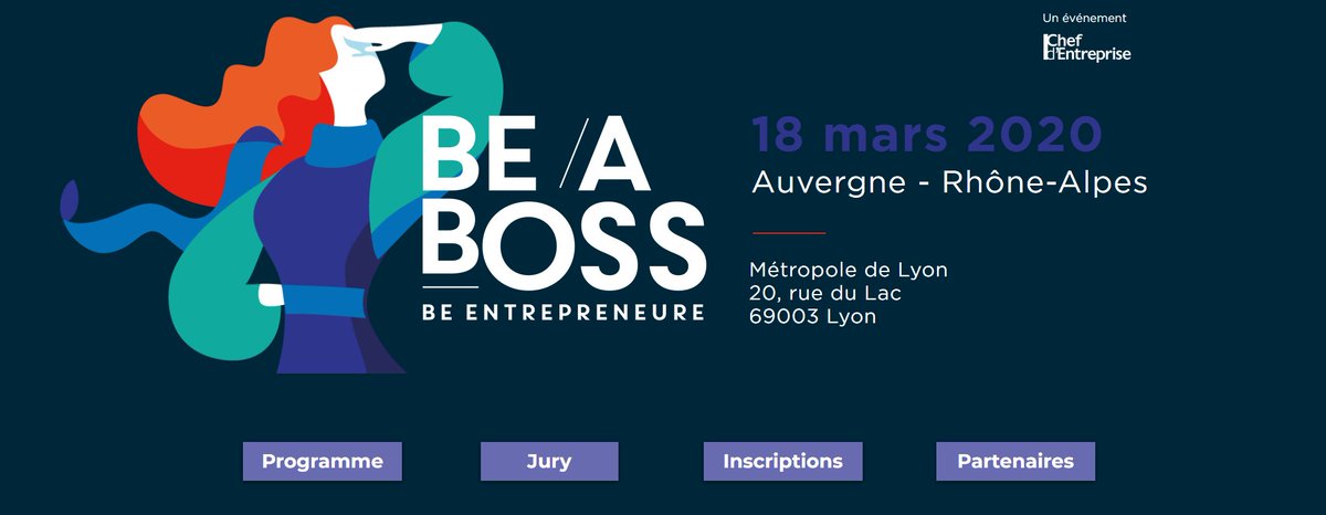 📅 J-8 pour vous inscrire à Be a boss Auvergne Rhône-Alpes 

Le 18 mars 2020 pour la 2e étape du Be a boss Tour 2020
Rendez vous au <a href="/grandlyon/">Métropole de Lyon</a> (Metropole de Lyon)

Programme complet et inscription :  bit.ly/2vHUWtA

En partenariat avec #BoostInLyon

#Beaboss_2020