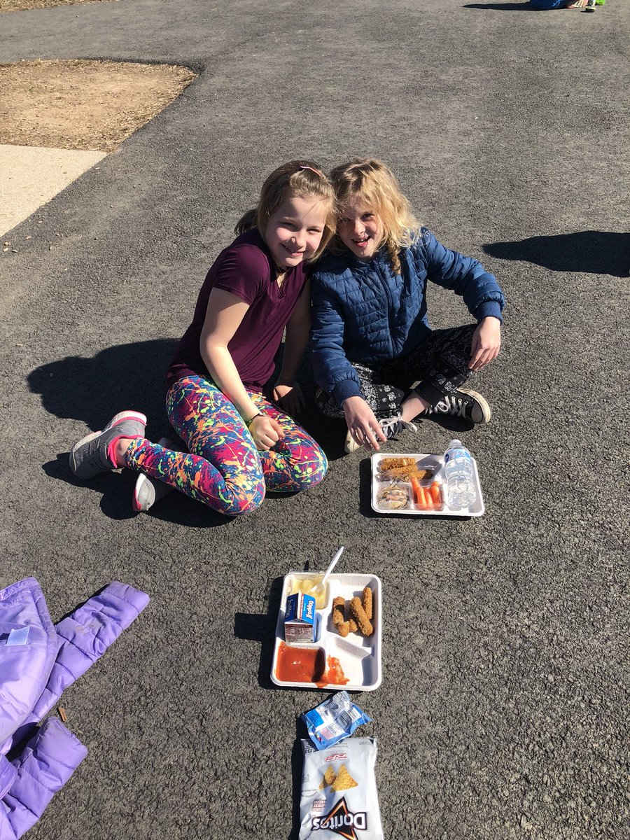 4th Grade is enjoying the wonderful weather with a lunch bunch outside! <a href="/BSTElementary/">Belmont Station</a>