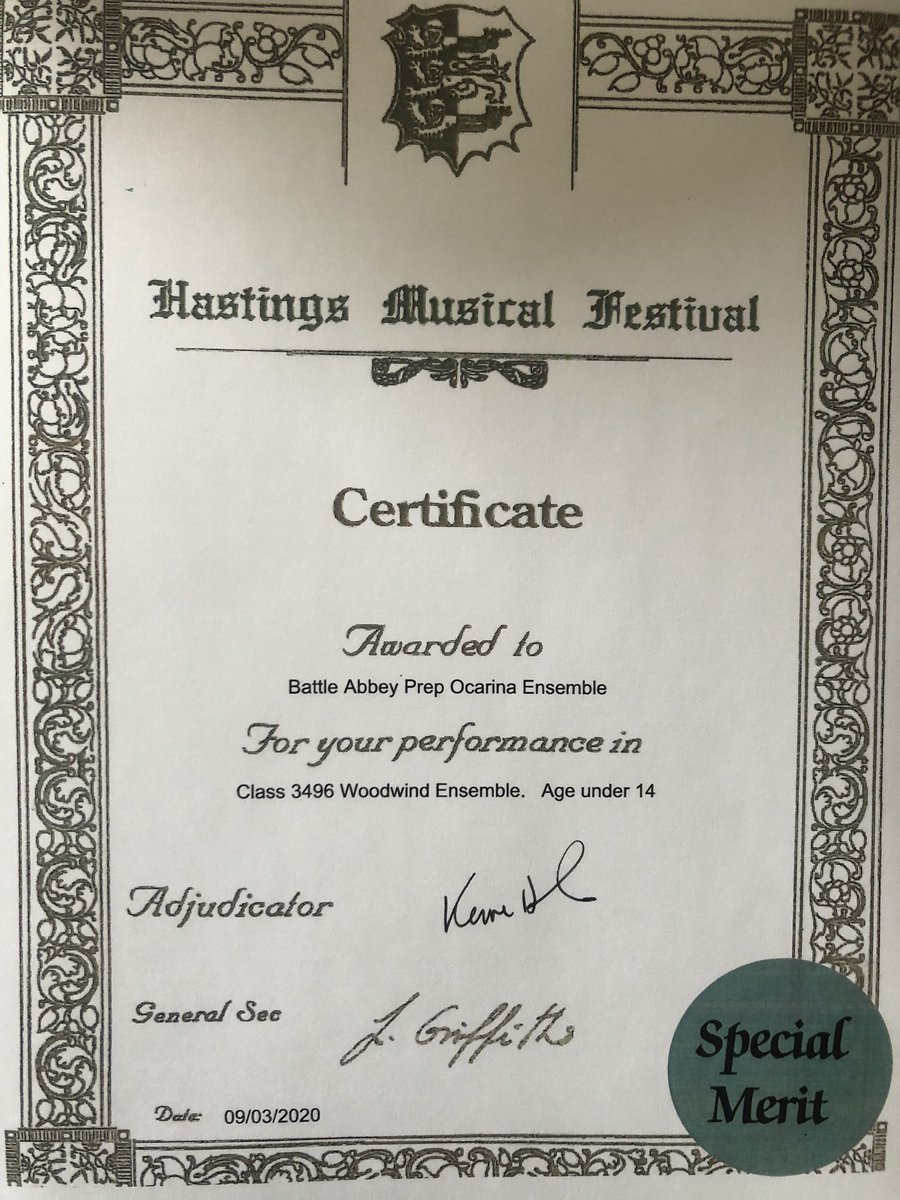 TrudyGolding1's tweet photo. So very proud of our entire key stage one, who were impeccably behaved and did their very best in our ocarina performance at the festival this afternoon. A very well deserved special merit. Well done everyone! https://t.co/vSoIGWiD28