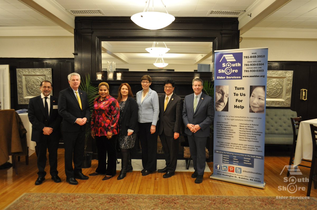 SouthShoreElder's tweet photo. #SSESAppreciates #SouthShoreMA Legislators who joined us at the @NCQuincy for our #2020LegislativeBreakfast. @SenJohnFKeenan @PatrickMOConnor @WalterFTimilty @tackeychan @JoanMeschino Rep James Murphy as we discussed #Workforce #OlderAdults #homecare #mapoli https://t.co/wpnHQ6FEwq