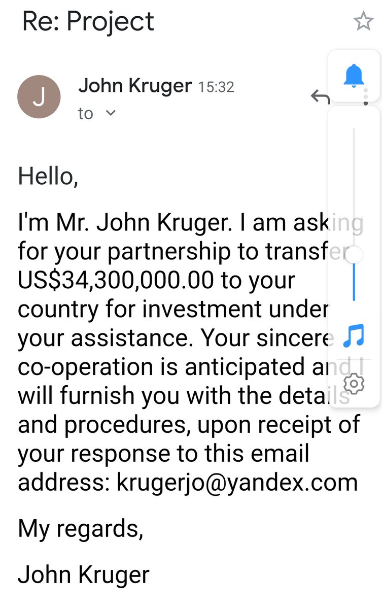 DeneezWilton's tweet image. Lol... What&apos;s $34.3mil between strangers? 😂😂 #SpamEmail