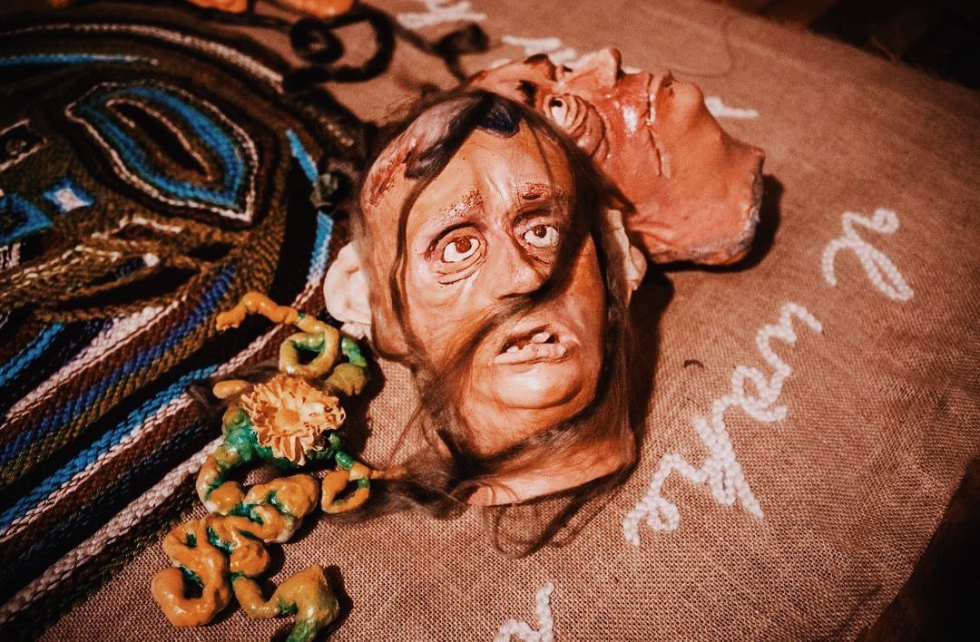 Closeup of Farm People/Hungry Gardening—an installation by artists @maggiebuford and #MoodyMarinaro from our Leap Day event. 🔥🔥🔥