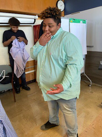 ALC_AustinISD's tweet photo. But wait! We didn’t leave our dapper gentlemen out of the dress up fun! On Friday our team took them out to find their college and career fair style! #flythreads #ALCchangeslives https://t.co/hTQCPS3dQy