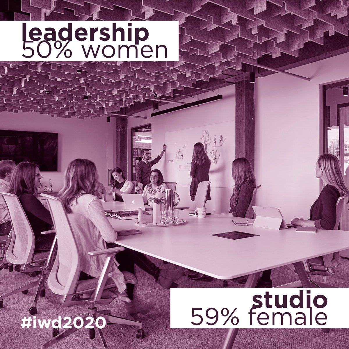 At Partners by Design, every woman has a seat at the table. Our studio staff is 59% female and our leadership is comprised of half women. We celebrate their achievements and underscore our commitment to gender equality. #EachforEqual