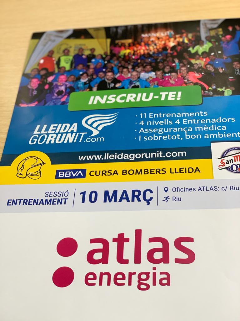 Demà entrenament 4 - ATLAS energia.
Recordeu fer Reserva:
bit.ly/llgo-sessions

#lleidagorunit #10anysbombers #lleida #running
<a href="/SanMiguel/">Cervezas San Miguel</a> <a href="/bbva/">BBVA</a> <a href="/spactiva/">sp|activa Prevención de riesgos laborales</a> @walaesports <a href="/ATLASenergia/">ATLAS Energia</a> @CcepJordi <a href="/BMW__UNICARS/">BMW Unicars Ponent</a> <a href="/Sportlast/">Sportlast</a> <a href="/nexuslleida/">Clínica Nexus</a> <a href="/ekkelleida/">ekke</a> <a href="/salamanolita/">Manolita Night Life</a> <a href="/FAlbertSoler/">Ferreteria Albert Soler</a>