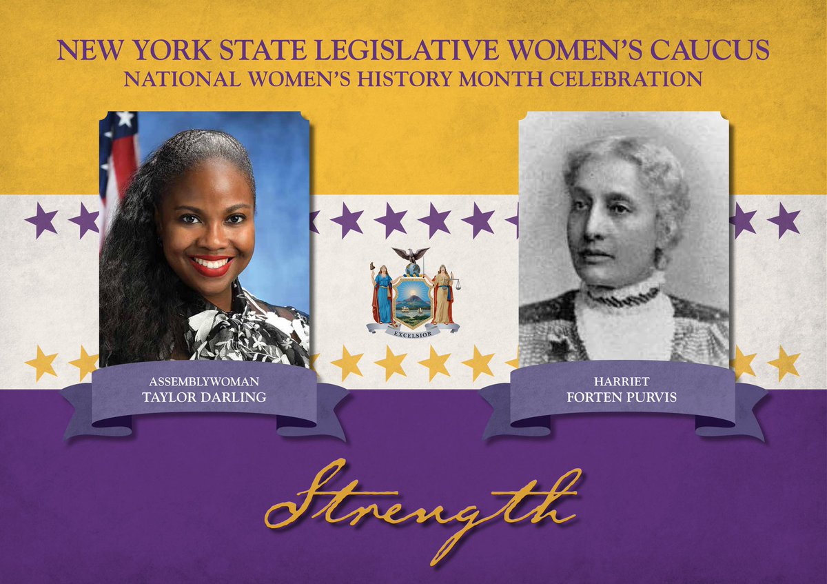 For Women’s History Month, Assemblywoman Taylor Darling commemorates Suffragist Harriet Forten Purvis for her “Strength”. #whm2020  #womenshistorymonth  #womenshistorymonth2020 #suffrage #suffrage #nyslwc #womenlead #strength #nyslegislature #nyassembly #herstory #WomensDay