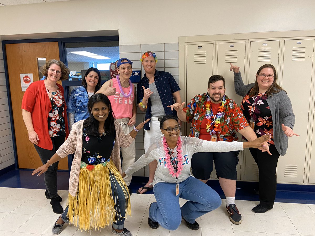 More of our department and Mr. Kruczinski’s new “tan”