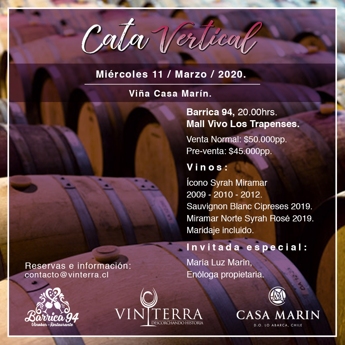 ¡ÚLTIMOS CUPOS! Vertical Casa Marín - ¡María Luz Marín invitada especial! - mailchi.mp/5aba6e39a220/v…