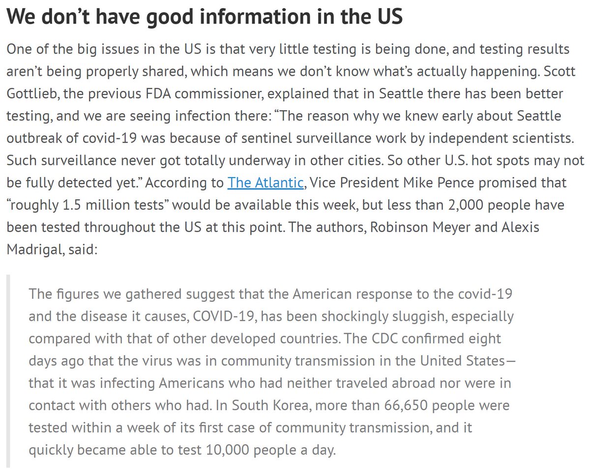 In the US, we are still in the dark about what's really going on in our communities. We can't assume an absence of positive tests means an absence of infections, because the tests aren't being done.13/