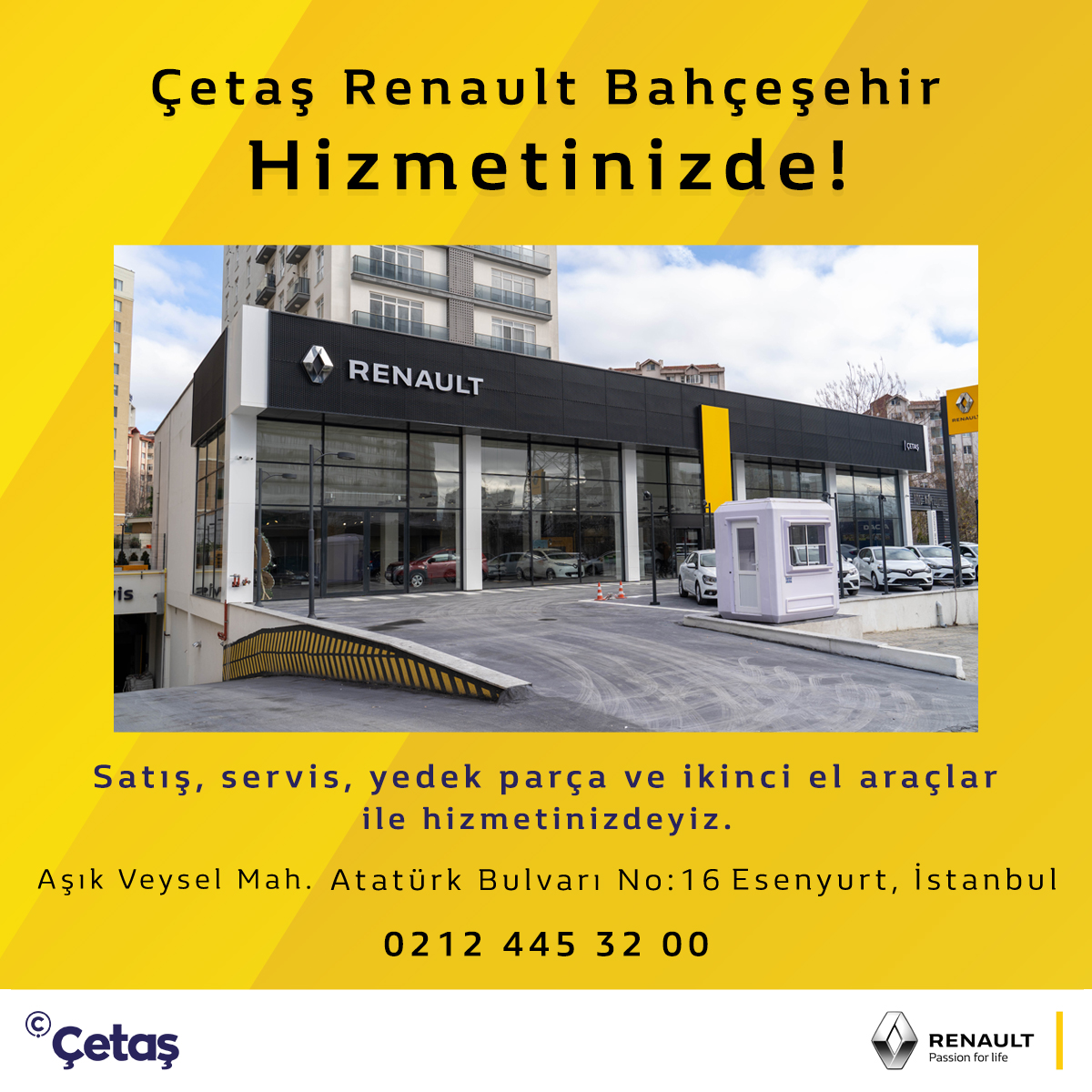 cetas otomotiv on twitter cetas renault bahcesehir subemizin servisi de artik hizmetinizde servis randevusu almak icin 0212 445 32 00 i arayabilirsiniz subemiz akbati avm nin yakininda bulunmaktadir https t co nvjw4yiqeg renault