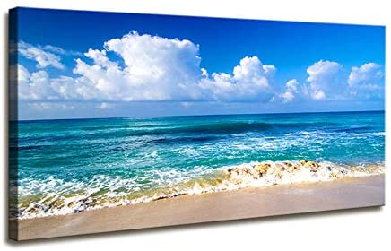 Sand, Water &amp; Sky Beach Themed Canvas Artwork coastalinfusion.com/product/sand-w…