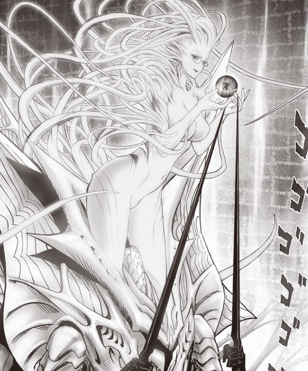 TheGoldenSmurf's tweet photo. >Overpowered giantess Psykos
H-holy shit.

Looks like Tatsumaki was still holding back because of the hostage being around. Sounds like a fair excuse to wound her. https://t.co/kNMbkr6izi