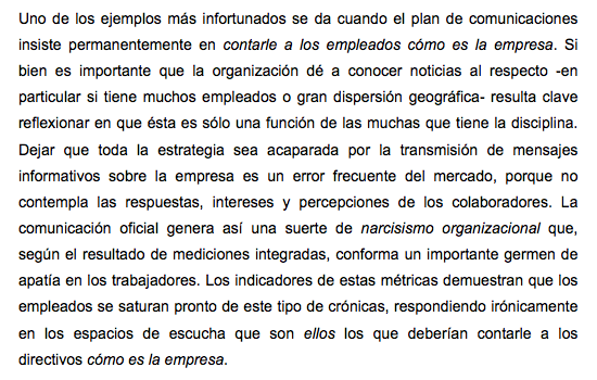 ComIntPractica's tweet photo. No es la empresa la que debe hablar bien de la empresa, sino sus empleados.  

Libro: CI en la Práctica
"Narcisismo Organizacional"

#ComunicaciónInterna 
#EscucharEsComunicar https://t.co/gqZ60FCFjj