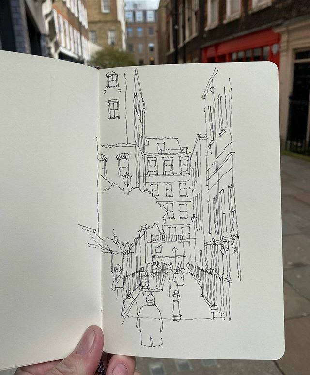 Feels good to be back out sketching on the streets of a London. The weather has been so bad recently...
.
. .
.
.
.
.
#shoreditchsketcher #sketch #sketchbook #sketching #sketches #sketchers #sketches #sketchdrawing #illustrationsketch #londonsketchbook #… ift.tt/335AmAg