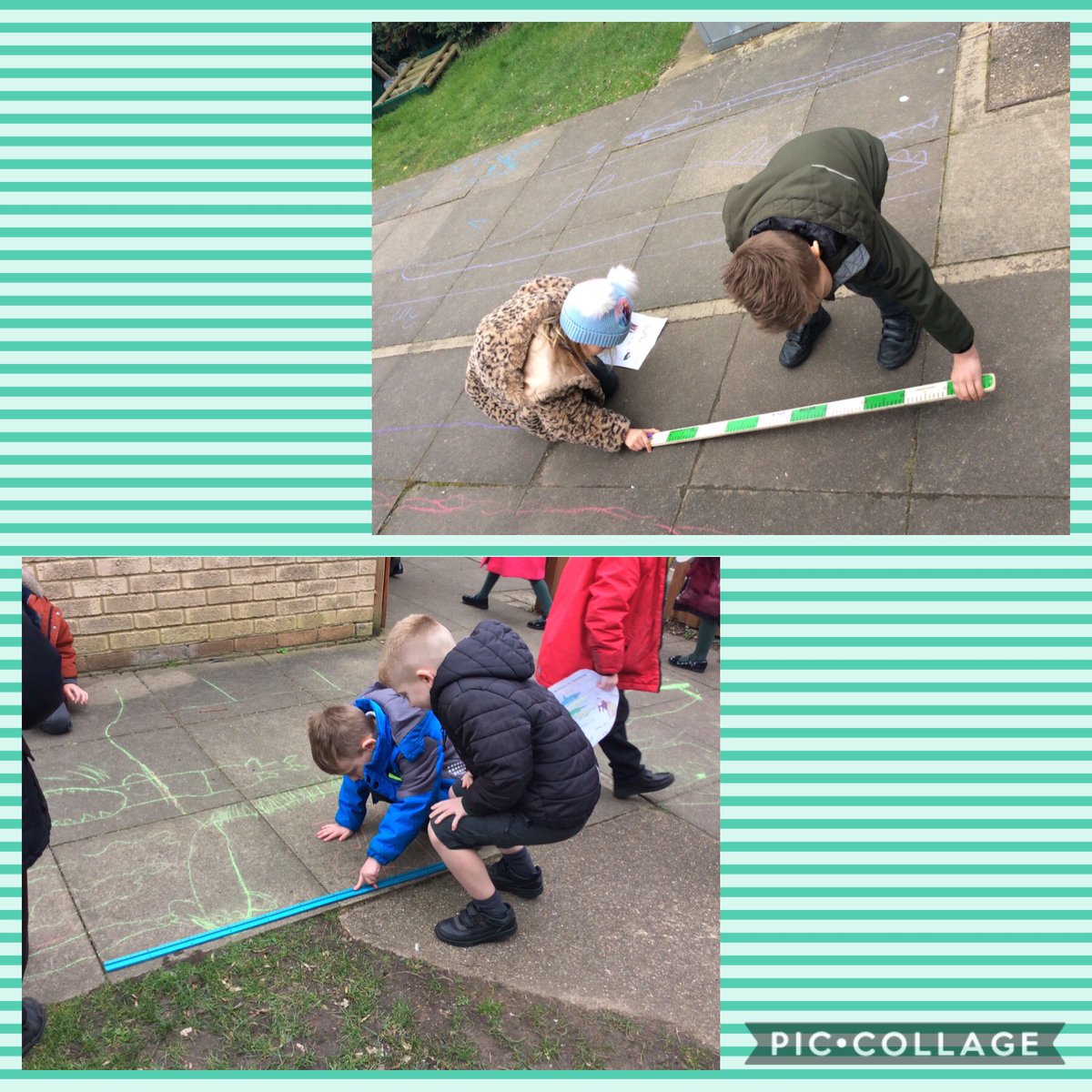 TickfordPark's tweet photo. In Year 1 we used a metre stick to measure out the sizes of different animals. The shark was the longest π¦He was 6m long! #TP4Maths https://t.co/cZ3hOBjtQK