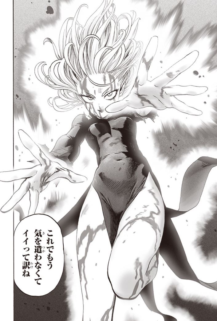 TheGoldenSmurf's tweet photo. >Overpowered giantess Psykos
H-holy shit.

Looks like Tatsumaki was still holding back because of the hostage being around. Sounds like a fair excuse to wound her. https://t.co/kNMbkr6izi