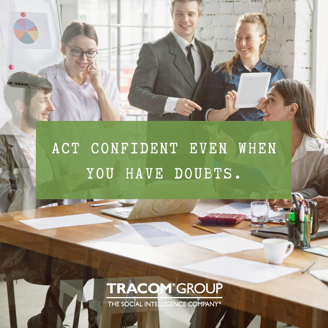 SOCIALSTYLE's tweet photo. Put on your game face and act confident. Surprising as it may sound, there can be a difference between feeling confident and acting confident. Your behavior has a powerful influence on your beliefs and attitudes. #socialintelligence #emotionalintelligence #eqtip #eq https://t.co/xRhWVh5a3z