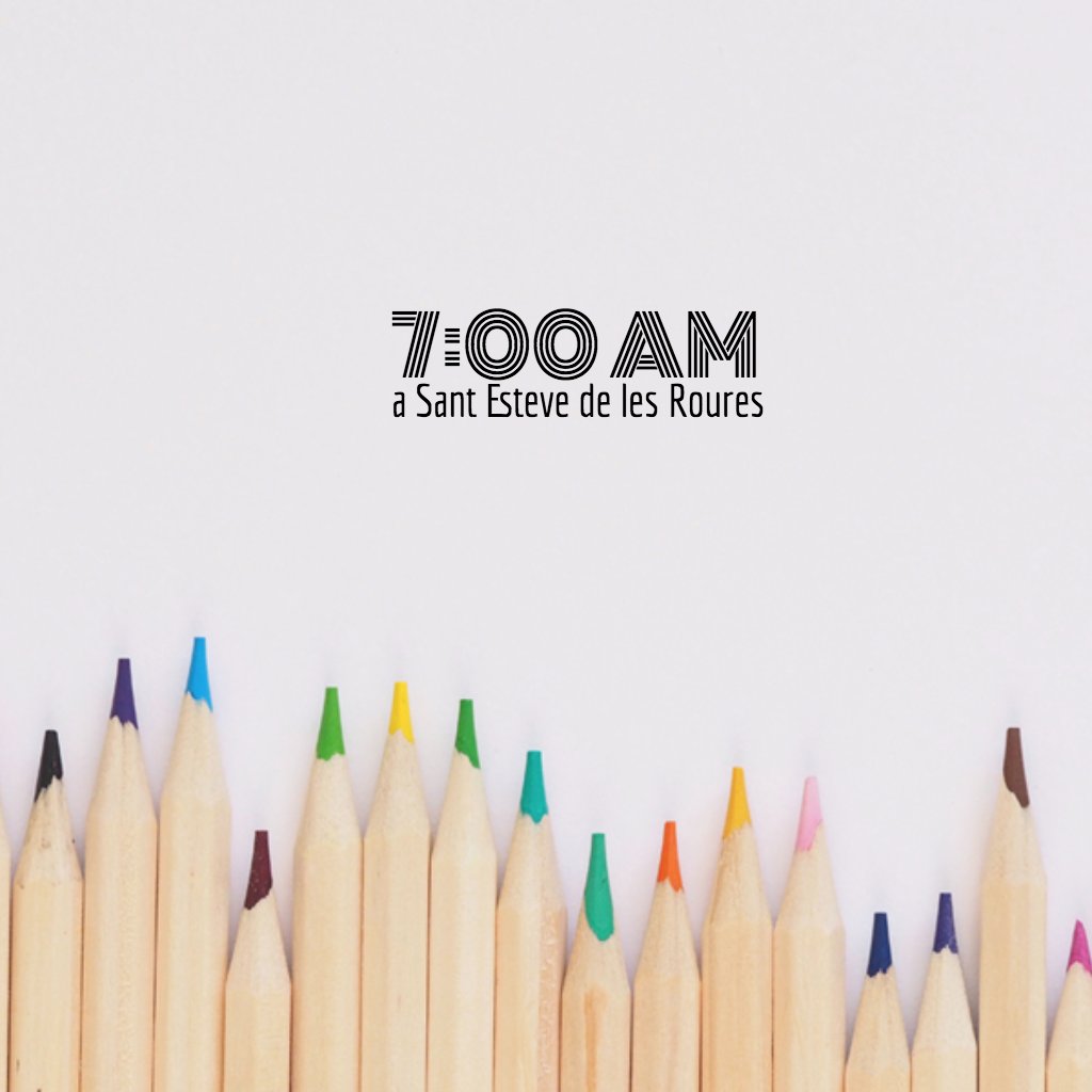 Bon dimecres rourencs. Són les set!