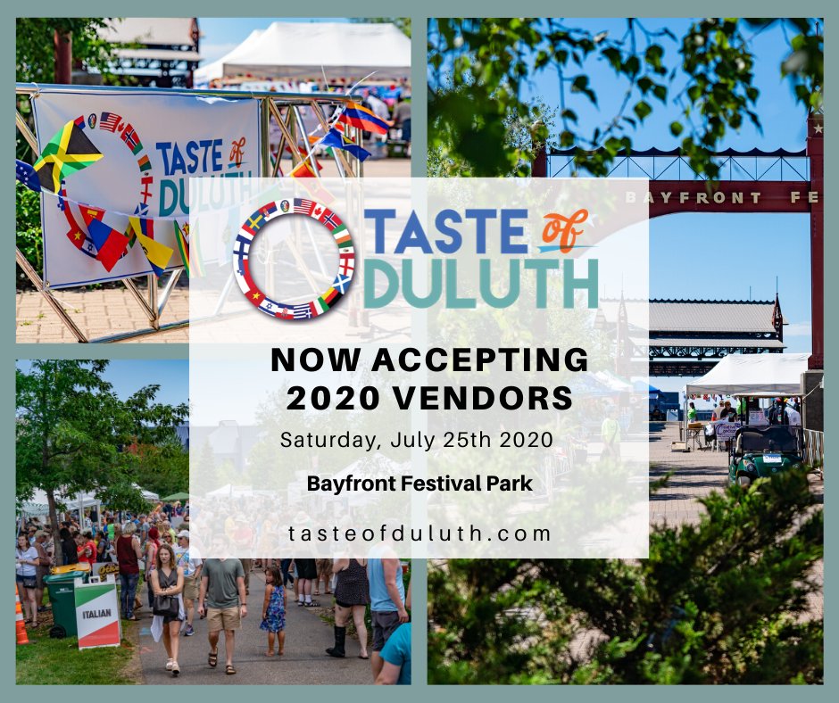 Taste Of Duluth (@tasteofduluth) on Twitter photo Join us at this fun summer festival on the waterfront <a href="/BayfrontDuluth/">Bayfront Park</a> in Duluth
#food #crafts #festival #festivalvendors #outdoors #music #fun #summerinduluth #taste #culture #cuisine #CommunitySpread Join us at this fun summer festival on the waterfront <a href="/BayfrontDuluth/">Bayfront Park</a> in Duluth
#food #crafts #festival #festivalvendors #outdoors #music #fun #summerinduluth #taste #culture #cuisine #CommunitySpread