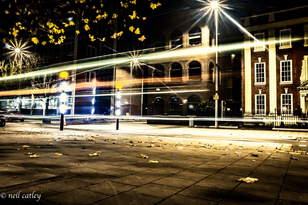 light trails