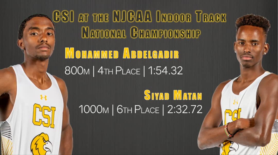 CSIAthletics1's tweet photo. Three CSI runners finish in the top 6๏ธโฃ at the Indoor National Championships!
#CSIGoldRush https://t.co/FD7ljs3ekM