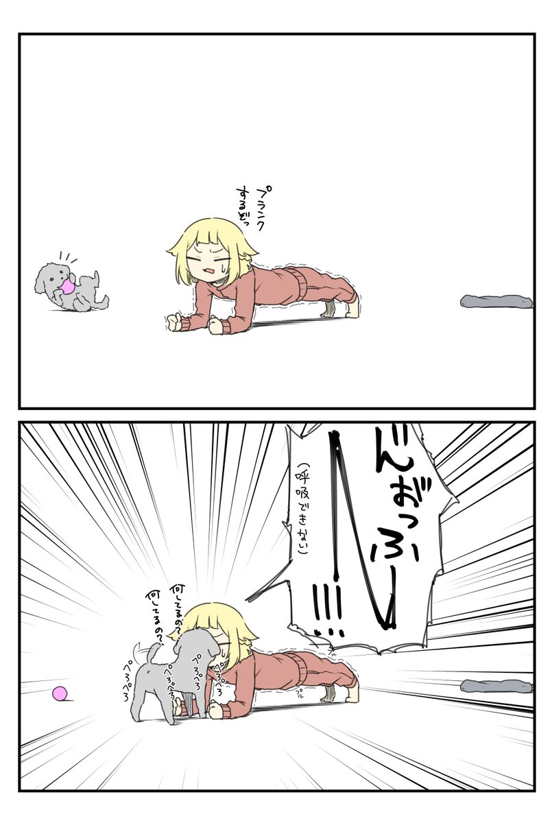 筋トレとわんこ 