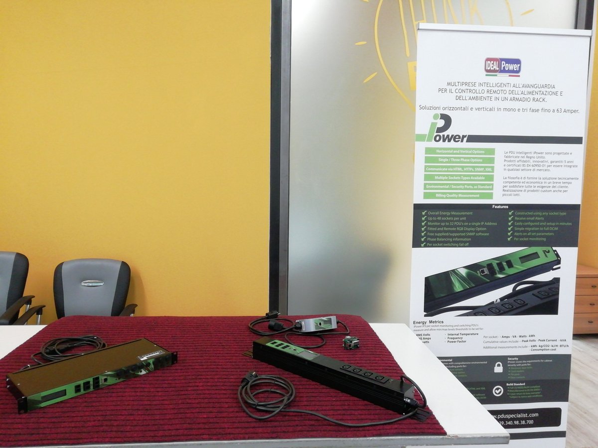 Un grazie a chi venerdì è venuto a conoscerci e toccare con mano l'offerta proposta da Ideal Power.
Per chiunque non fosse riuscito a passare, siamo a disposizione per maggiori informazioni.
info@pduspecialist.com +39.340.98.38.700
lnkd.in/deAQt6J #idealpdu #rackpdu