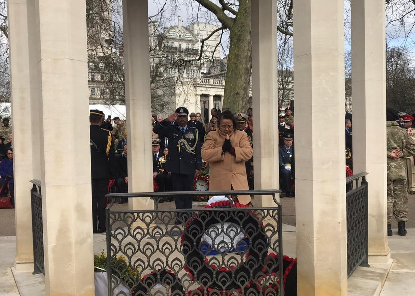 HCI_London's tweet photo. At Commemoration Ceremony on #CommomwealthDay #memorialhall @constitutionalhall. This year's Ceremony marks 75 years since VJ day.@RuchiGhanashyam https://t.co/Fn5pJ7GUtO